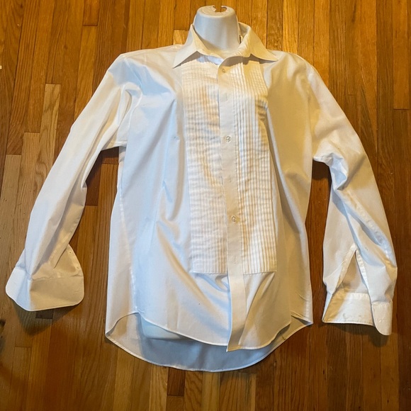 Lord and West Broadcloth tuxedo shirt Size medium - Picture 1 of 4